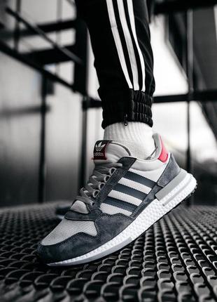 Adidas rm 500 grey fur, кросівки адідас сірі9 фото