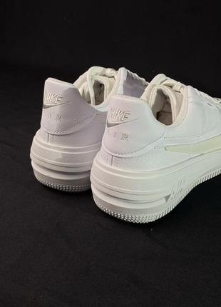 Кроссовки женские nike air force 1 plt.af.orm triple white w (dj9946-100)