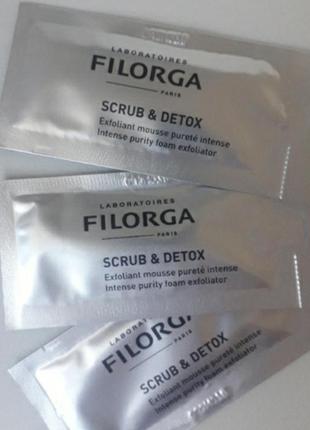 Filorga scrub & detox филорга скраб-детокс  для интенсивного очищения кожи пробник2 фото