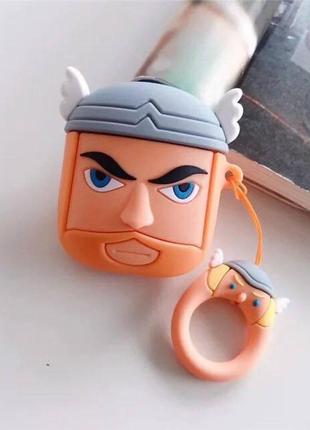 Чехол 3д  на наушники airpods 1, 2 (на аирподс 1 ,  2)