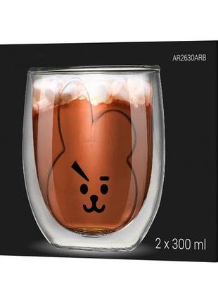 Набір склянок ardesto animals 300 мл 2 шт (ar2630arb)