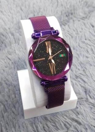 Зовнішній жіночий кварцовий годинник starry sky (старрі скай) violet7 фото