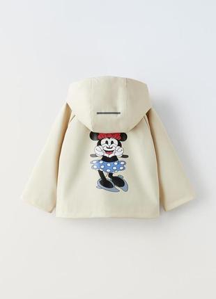 Дождевик бежевый на девочку minnie mouse zara new2 фото