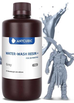 Фотополімерна смола anycubic water-wash, що обробляється водою.