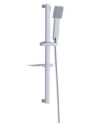 Душевая стойка с душевым комплектом aquatica для ванной комнаты с ручной лейкой и штангой ve-33