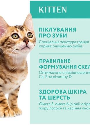 Optimeal сухий корм для кошенят зі смаком курки 4 кг3 фото