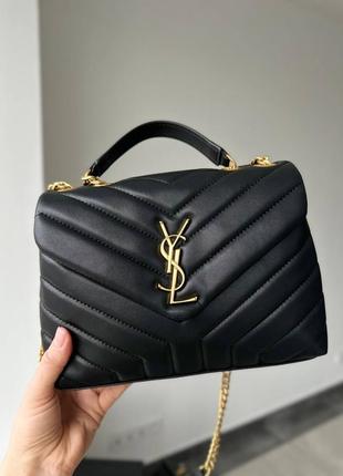 Шкіряна сумка в стилі yves saint laurent