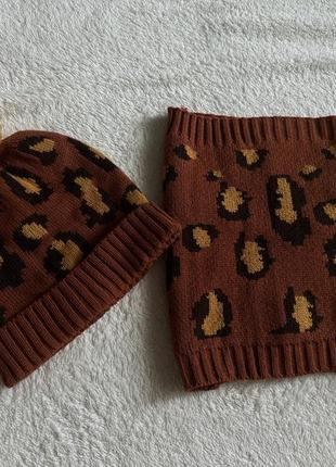Дитячий набір шапка і снуд reserved шапочка і шарф