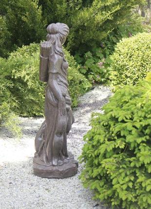 Садова статуя богиня полювання артеміда червоний граніт 84x34x27 см   сспг12041-1 червоний4 фото