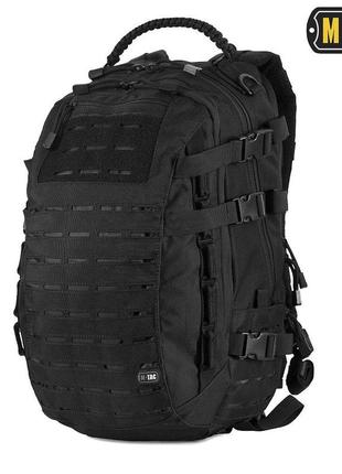 M-tac рюкзак mission pack laser cut black, штурмовой рюкзак 25л, военный рюкзак черный, туристический рюкзак