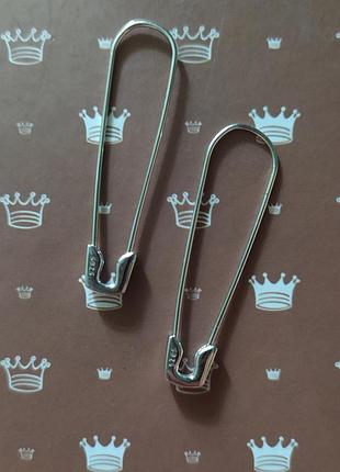 Серьги сережки булавки серебро