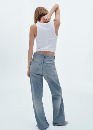 Джинси zara/trf high-rise wide-leg jeans/6045/0224 фото