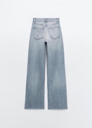 Джинси zara/trf high-rise wide-leg jeans/6045/0226 фото