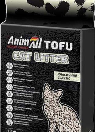 Animall tofu класичний 6 літрів. наповнювач тофу соєвий 2,6 кг.