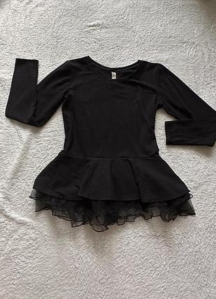 Кофта блуза з баскою