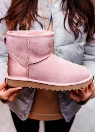 Шикарные розовые ugg classic mini