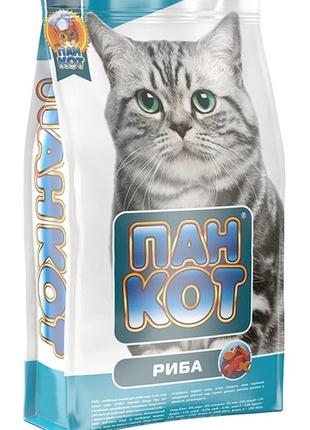 Пан кот рыба сухой корм для котов 10 кг