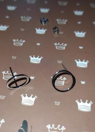 Серьги сережки серебро гвоздики