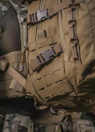 M-tac рюкзак mission pack laser cut coyote, штурмовой рюкзак 25л, военный рюкзак койот, туристический рюкзак4 фото
