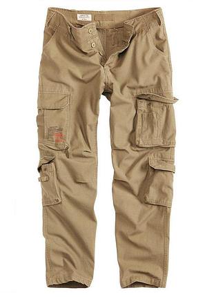 Surplus брюки surplus airborne slimmy trousers beige gewas (l)