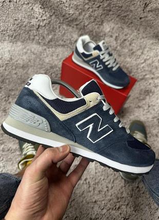 Кросівки new balance 574 (blue)6 фото