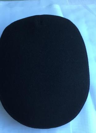 Кепка мужская кашемировая чёрная восьмиклинка реглан6 фото