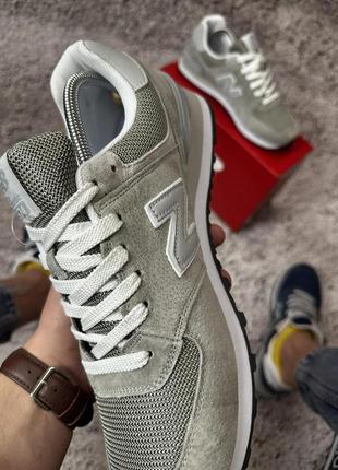 Кросівки new balance 574 (light gray)3 фото