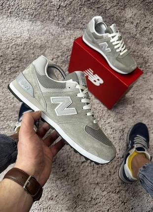 Кросівки new balance 574 (light gray)6 фото