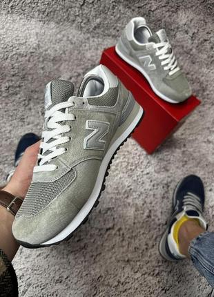 Кросівки new balance 574 (light gray)8 фото