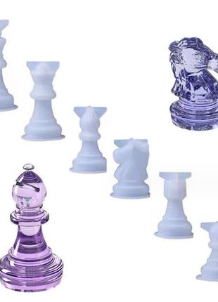 Форма молд шахи набір шахів 6 фігур з епоксидної смоли1 фото