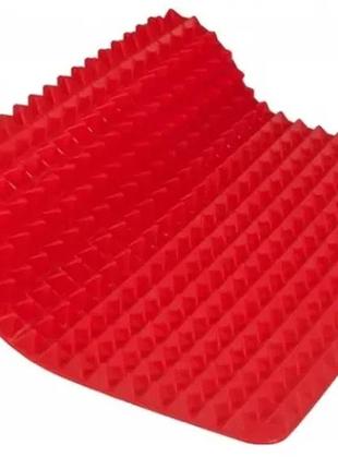 Килимок для випікання силіконовий килимок 30 х 40 см зручний pyramid pan fat-reduction silicone cooking mat2 фото