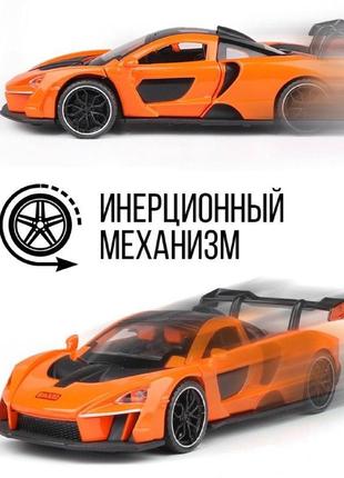 Коллекционная машинка / металлический mclaren senna / настоящий гоночный автомобиль5 фото