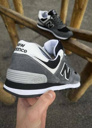 Кросівки new balance 574 (dark gray)3 фото