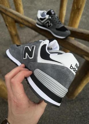 Кросівки new balance 574 (dark gray)5 фото