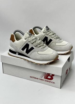 Кросівки new balance 574 sand colored8 фото