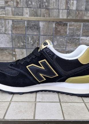 Кроссовки женские new balance 574 classic черные3 фото