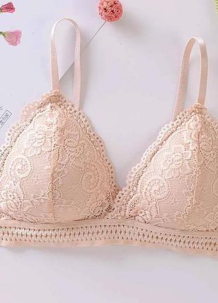 Женский тонкий кружевной бюстгальтер