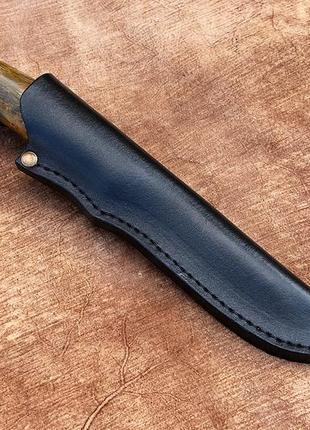 Охотничий нож ручной работы бизон 4, нескладной нож с клинком из дамасской стали, в...