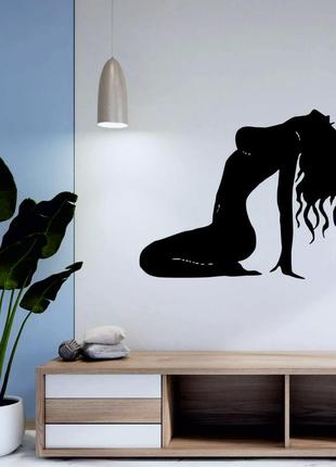 Декоративне настінне панно «силует жінки», декор на стіну5 фото