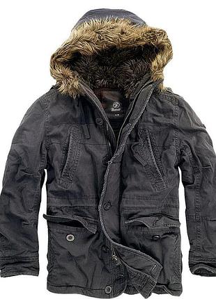 Brandit куртка аляска brandit vintage explorer black (s)