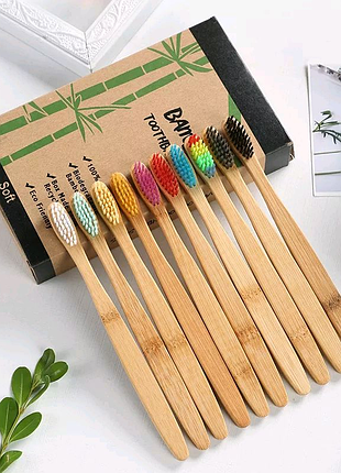 Бамбукова еко зубна щітка