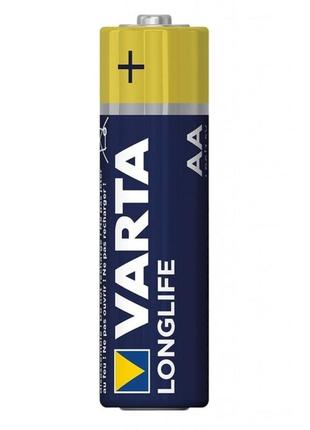 Батарейка varta longlife aa lr6 alkaline, blue-yellow (11240)