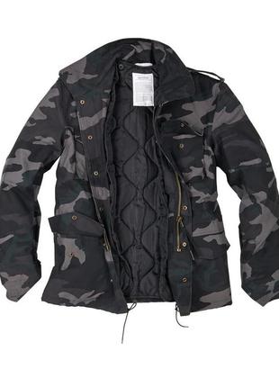 Surplus куртка surplus us fieldjacket m65 blackcamo (s)