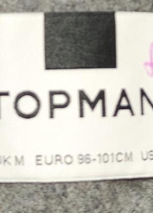 Topman пряме сіре пальто р. m чоловіче мужске шерстяне6 фото