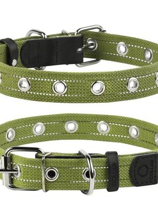 Нашийник для собак бавовняна тасьма collar брезент безрозмірний (ширина 20мм, довжина 41см)