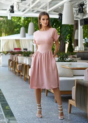 Нежное платье персикового цвета 24968 stmi  46/48