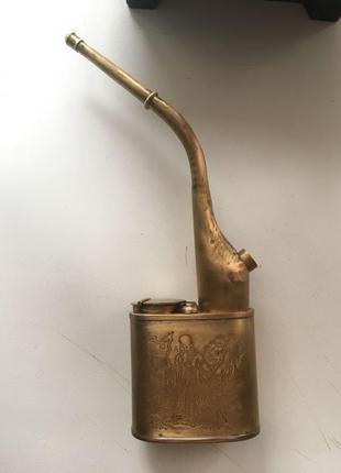 Антикварні китайська латунна опіумна труба початку 1900-х років