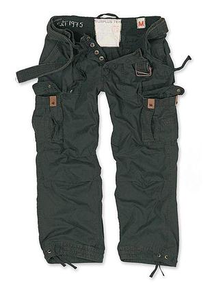 Surplus штани surplus premium vintage trousers schwarz gewas (l)