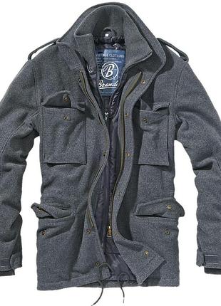 Brandit куртка brandit m65 voyager wool jacket anthracite (s)