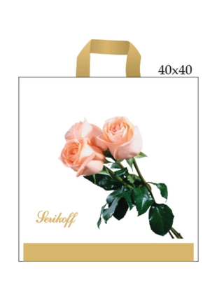 Пакет serikoff роза букет в кольорах3 фото